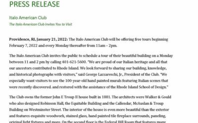 The Italo American Club Invites You to Visit – Press Release