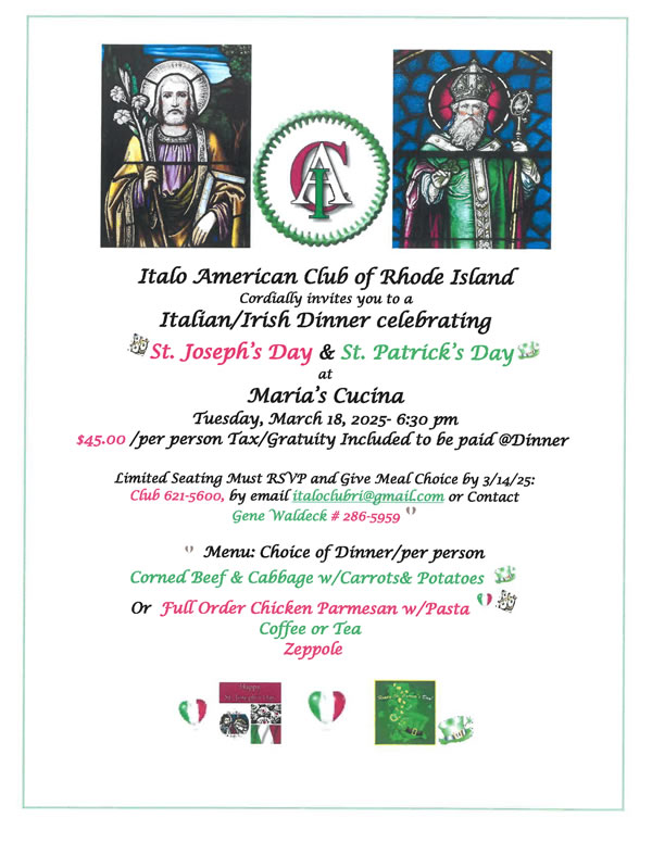 St. Joseph's Day Dinner
